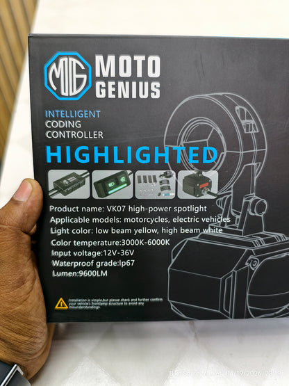 MOTO GENIUS VK07 (MK07) 80W 9600LM WITH FULL KIT (6M WARRANTY )