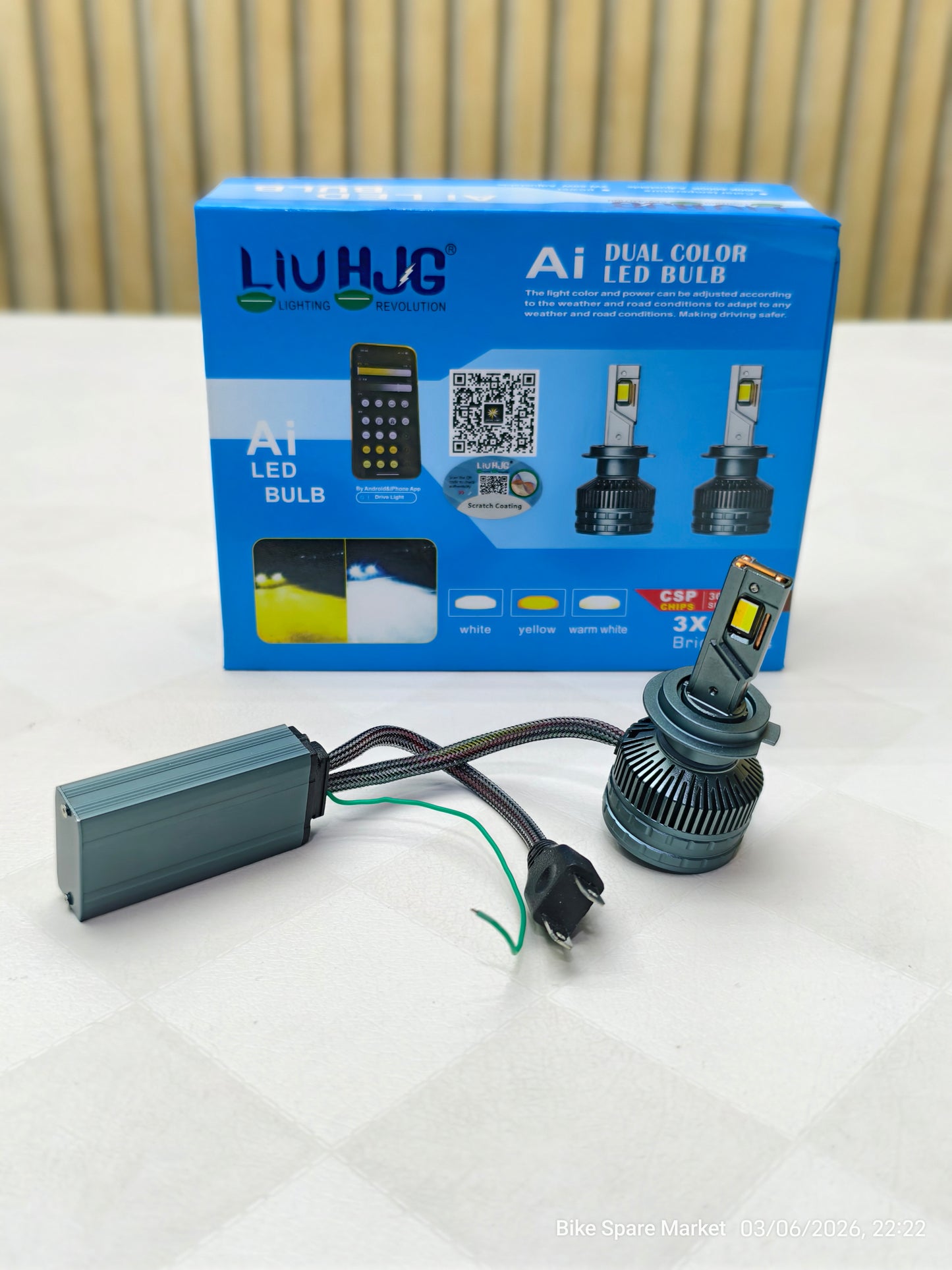 HJG Ai 200w H7 Headlight Bulb (6m warranty )