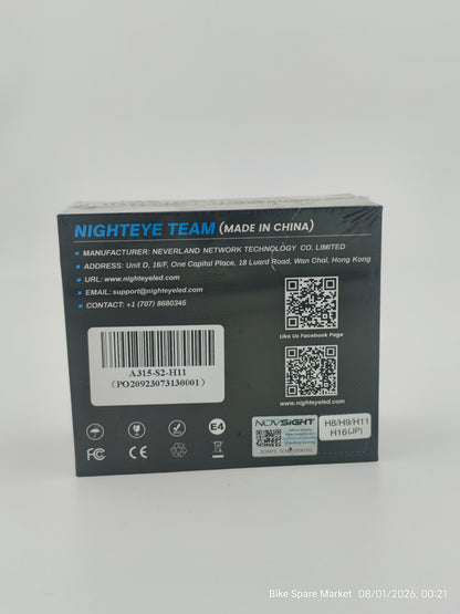 ( Pack of 2 H8/H9/H11/H16 ) Nighteye 90w Pair LED Headlight Bulb ( 1 year warranty )