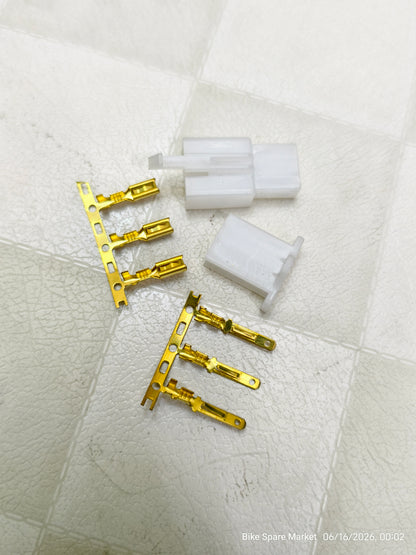 3 Pin Coupler Male Female ( No Need To Cut Any Wire ) ( Set )