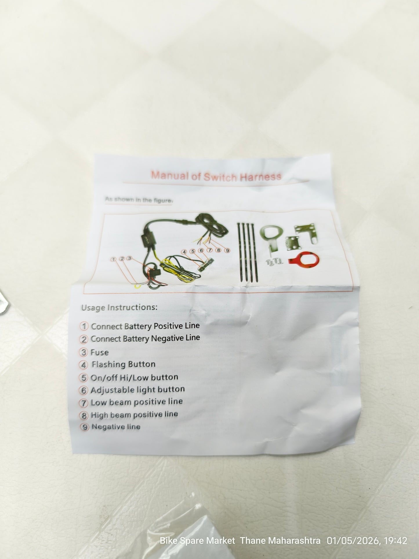 HjG Dimmer Harness (3Wire) Support Upto 180w (6M Warranty)