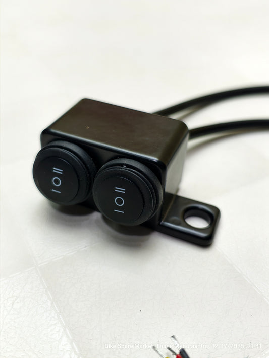 4way CNC Black Mirror Fitting Switch