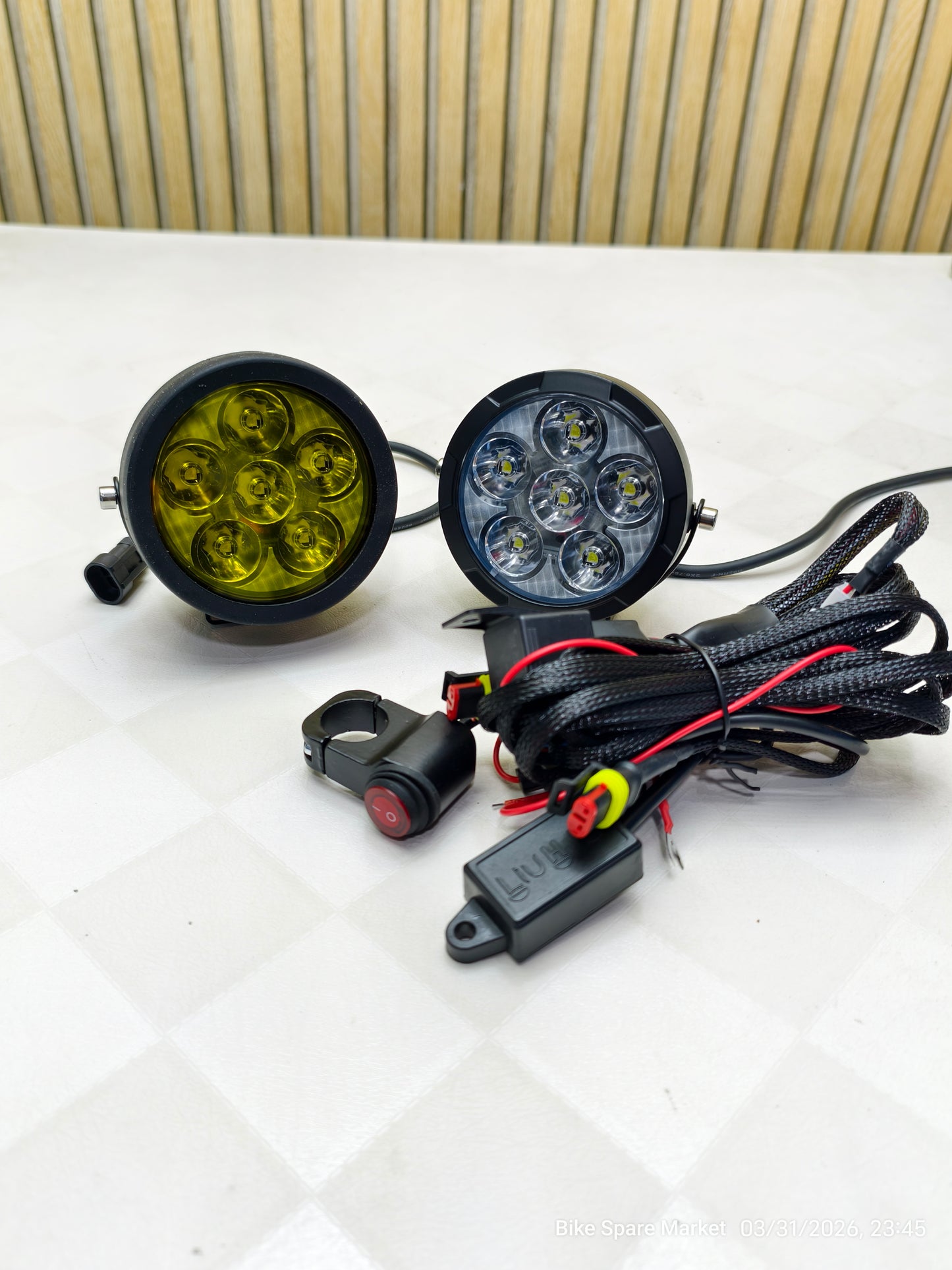 HjG Cree Round 6 120w Fog Light With Harness P91 ( 1 Year Warranty )