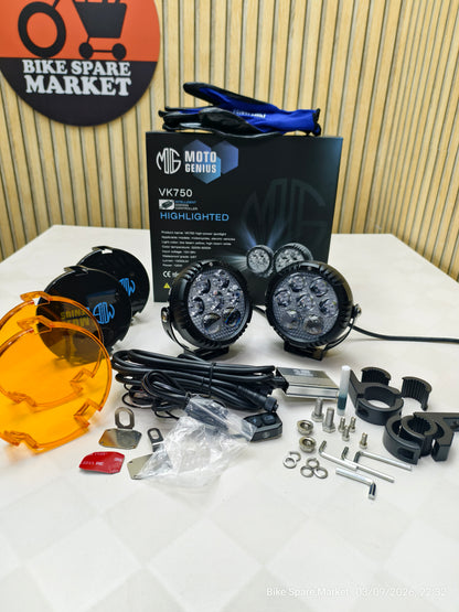 Moto Genius Vk750 120w Spot + Spread With Harness Full kit