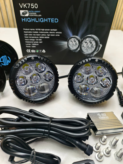 Moto Genius Vk750 120w Spot + Spread With Harness Full kit