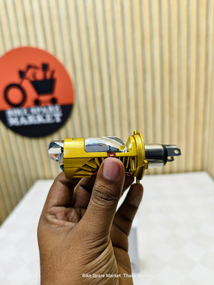 RTD Gold Projector 70w H4 LED Headlight Bulb ( 6M Warranty)