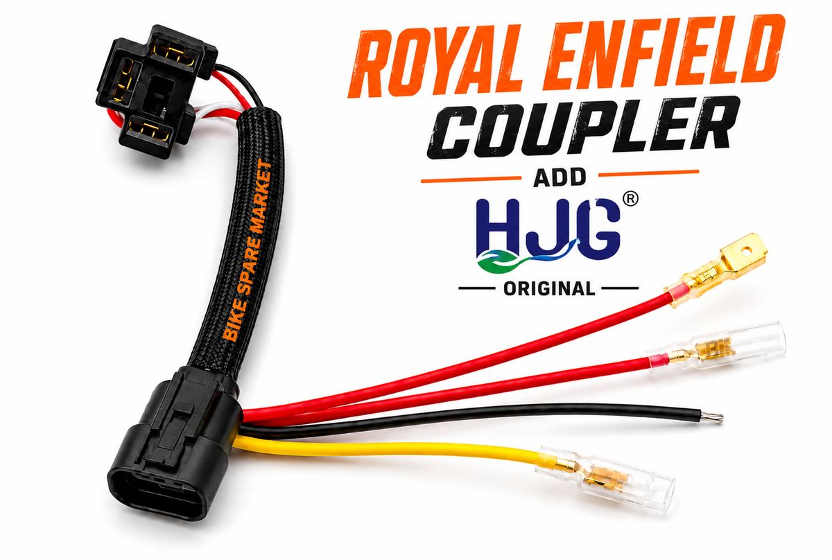 ( HJG ORIGINAL) Royal Enfield Coupler RE Headlight Coupler LED to H4 Conversion Shocket