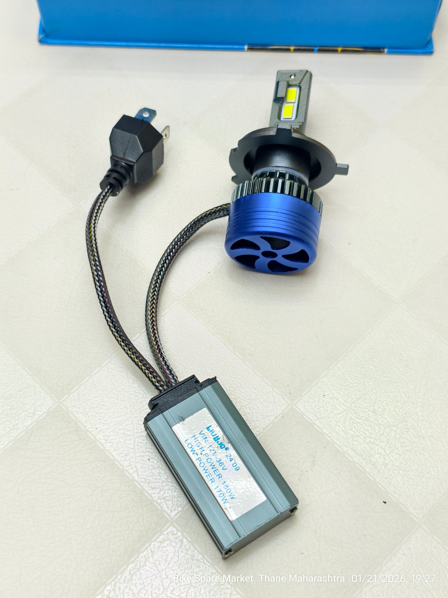 HjG 180w H4 LED Headlight Bulb 18000LM (Single ) 12m Warranty