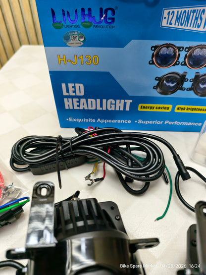 HJG 3 inch J130 Alpha Tri Colour Spot With Spread With Wireless Harness 140w