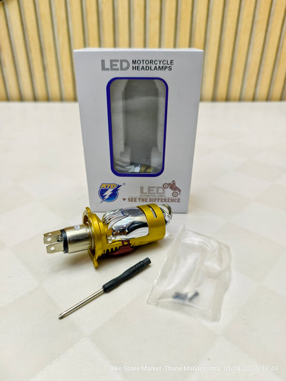RTD Gold Projector 70w H4 LED Headlight Bulb ( 6M Warranty)