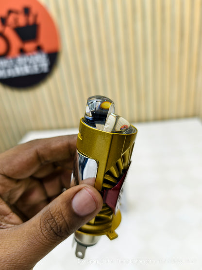 RTD Gold Projector 70w H4 LED Headlight Bulb ( 6M Warranty)