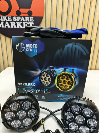 Moto Genius VK 70 Pro 160W DRL With Harness Full kit