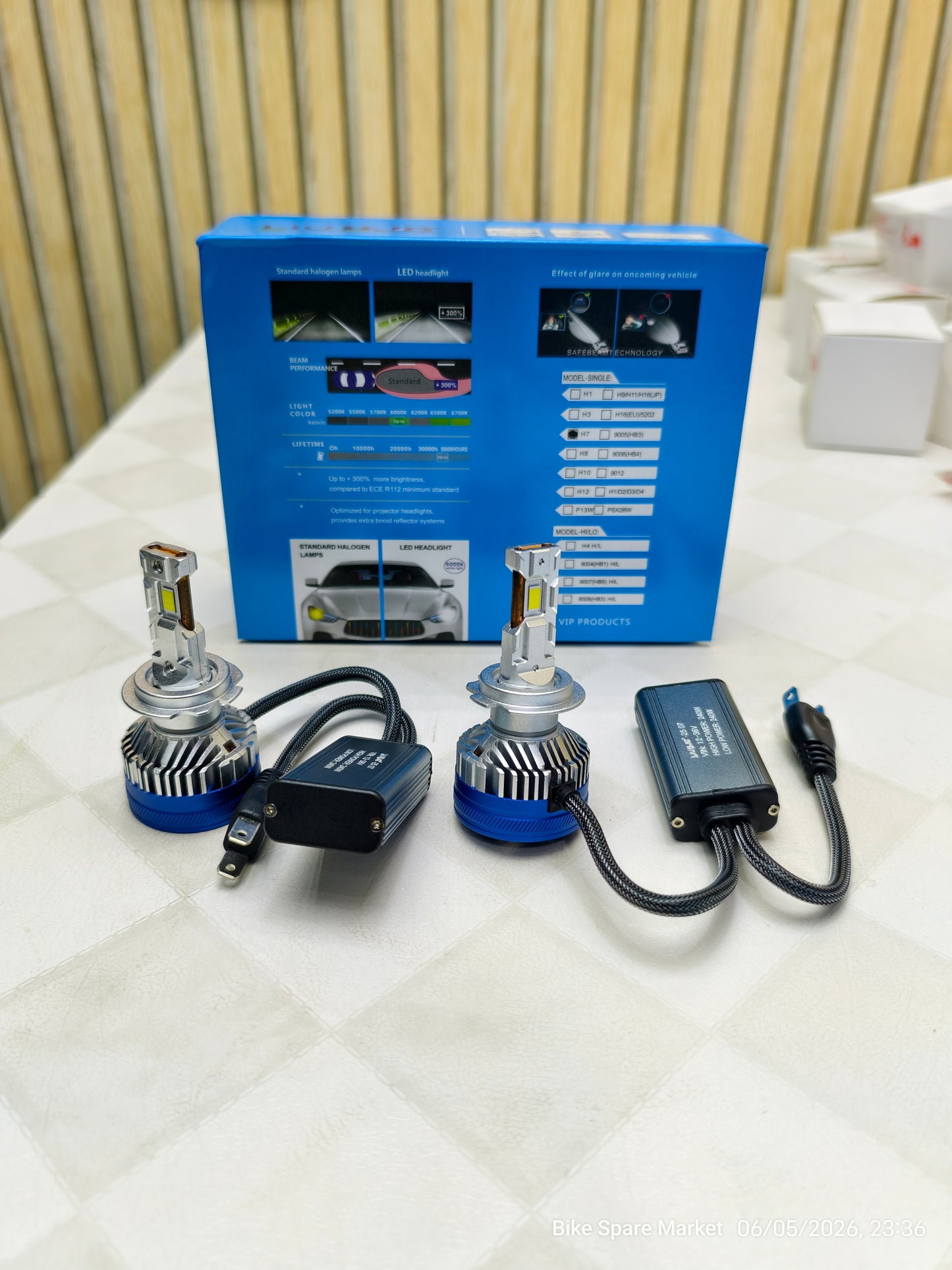 HJG 4300K (Warm White) 24000LM LED Headlight Bulb – 12 Months Warranty