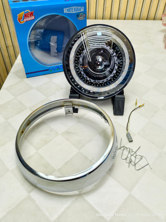 (Meteor 350 Halogen) Hjg C-175 Projector Headlight 94 Watt High 52 Watt Low 42 watt Full Kit ( 6m Warranty )
