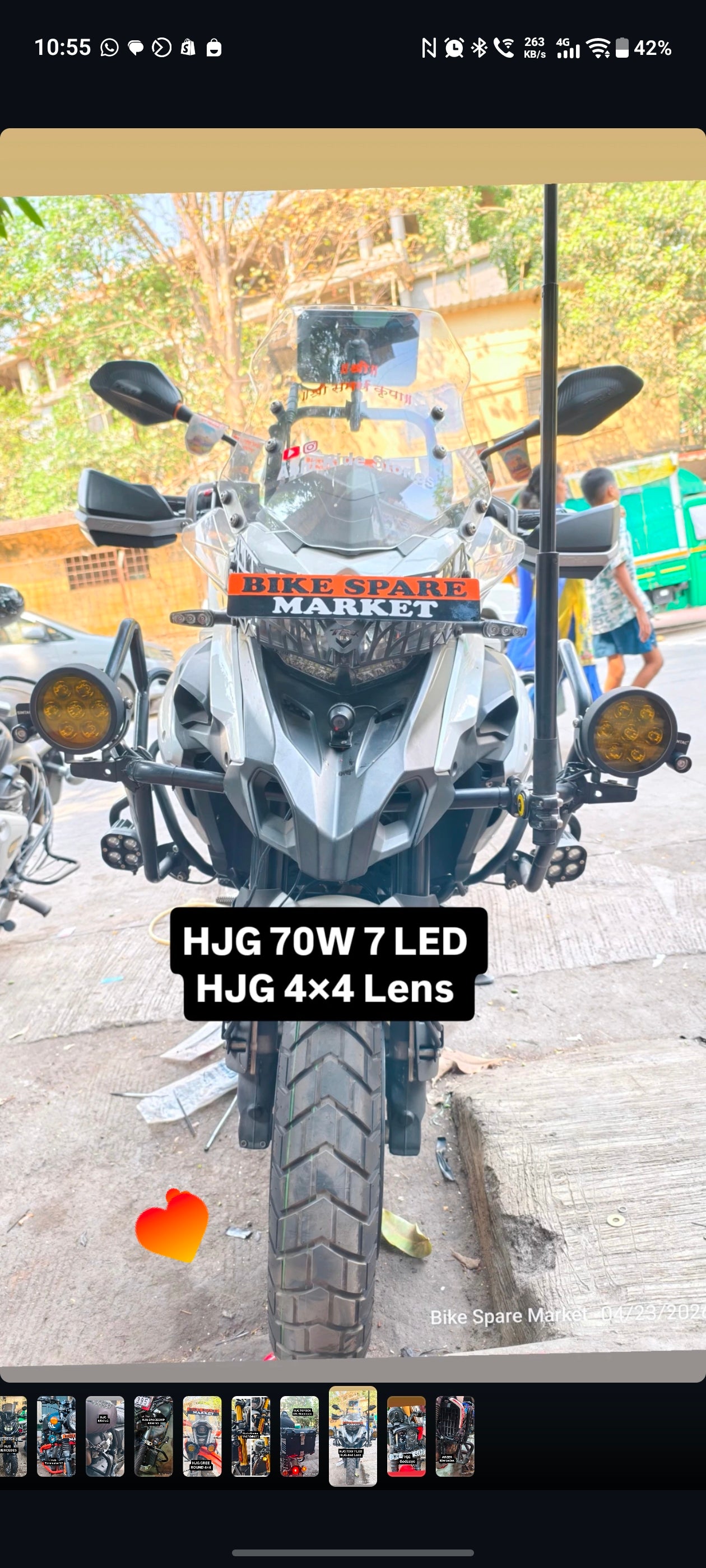 Hjg 70w 7 LED Fog Light ( 1 Year Warranty )