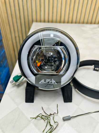 ( Hunter Halogen Version ) Hjg Alpha Headlight Full Kit ( fog light , rim , parking Coupler , Lock ) ( 6m Warranty )