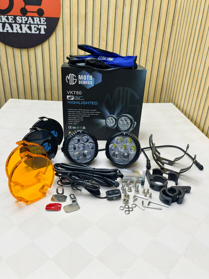 Moto Genius Vk750 120w Spot + Spread With Harness Full kit