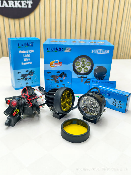 HJG CREE Round 4×4 80w With Harness Clamp (6m Warranty)