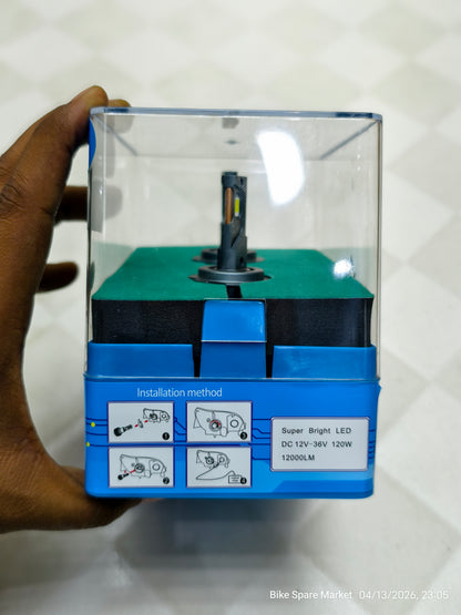 HJG 120W H7 Pair 12000 LM HEADLIGHT BULB ( 24M Warranty )