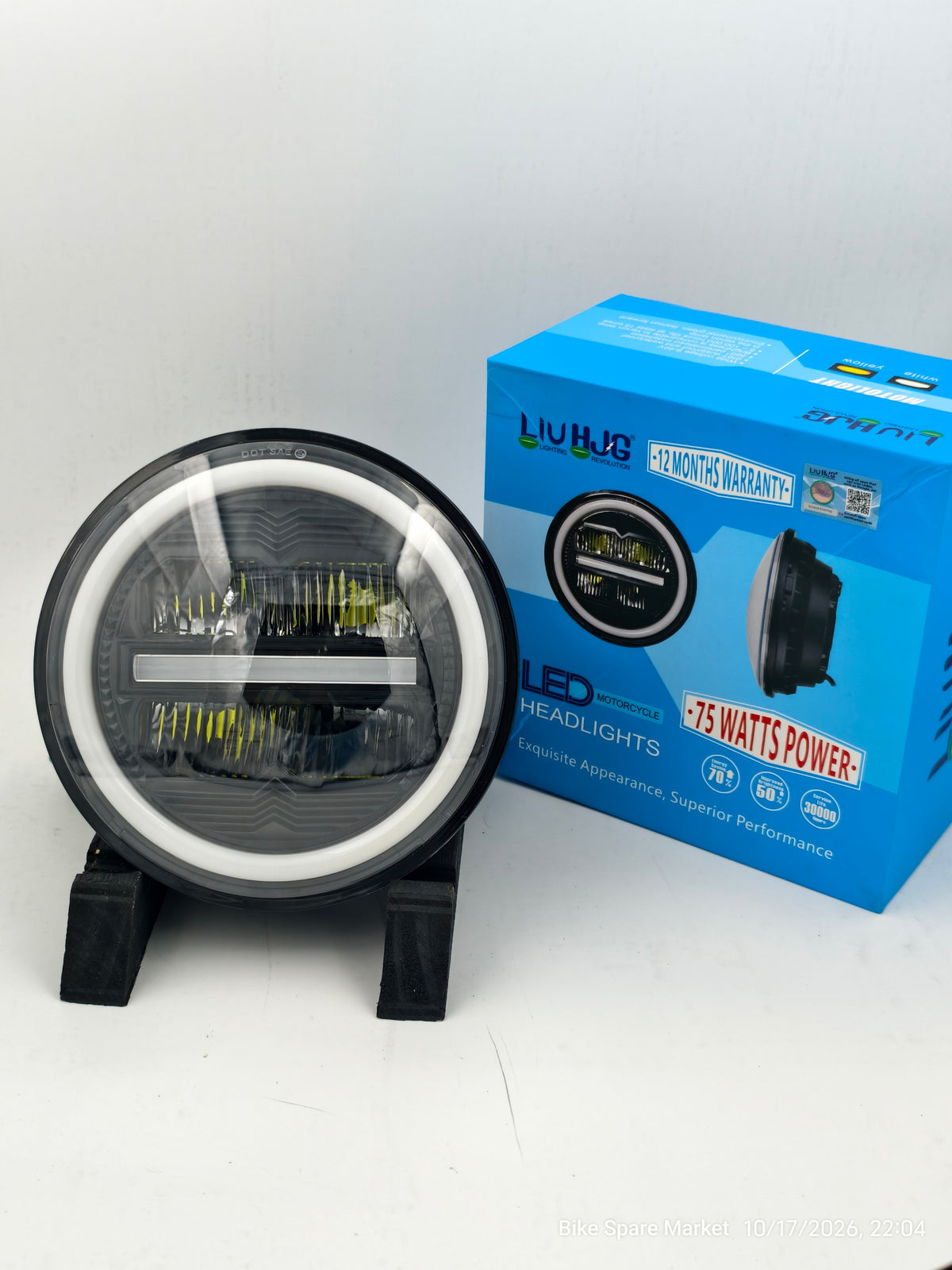 HJG MINUS RING HEADLIGHT UPGRADE VERSION 75w High 50w Low 25w (6m Warranty )