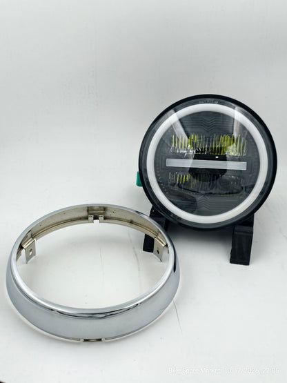 (METEOR Halogen) HjG Minus Ring  Headlight Upgrade Version 75w High 50w Low 25w (6m Warranty ) Discription