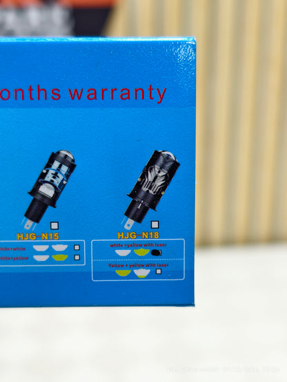HJG N18 H4 50w 5000LM PROJECTOR HEADLIGHT Bulb ( 6M WARRANTY )