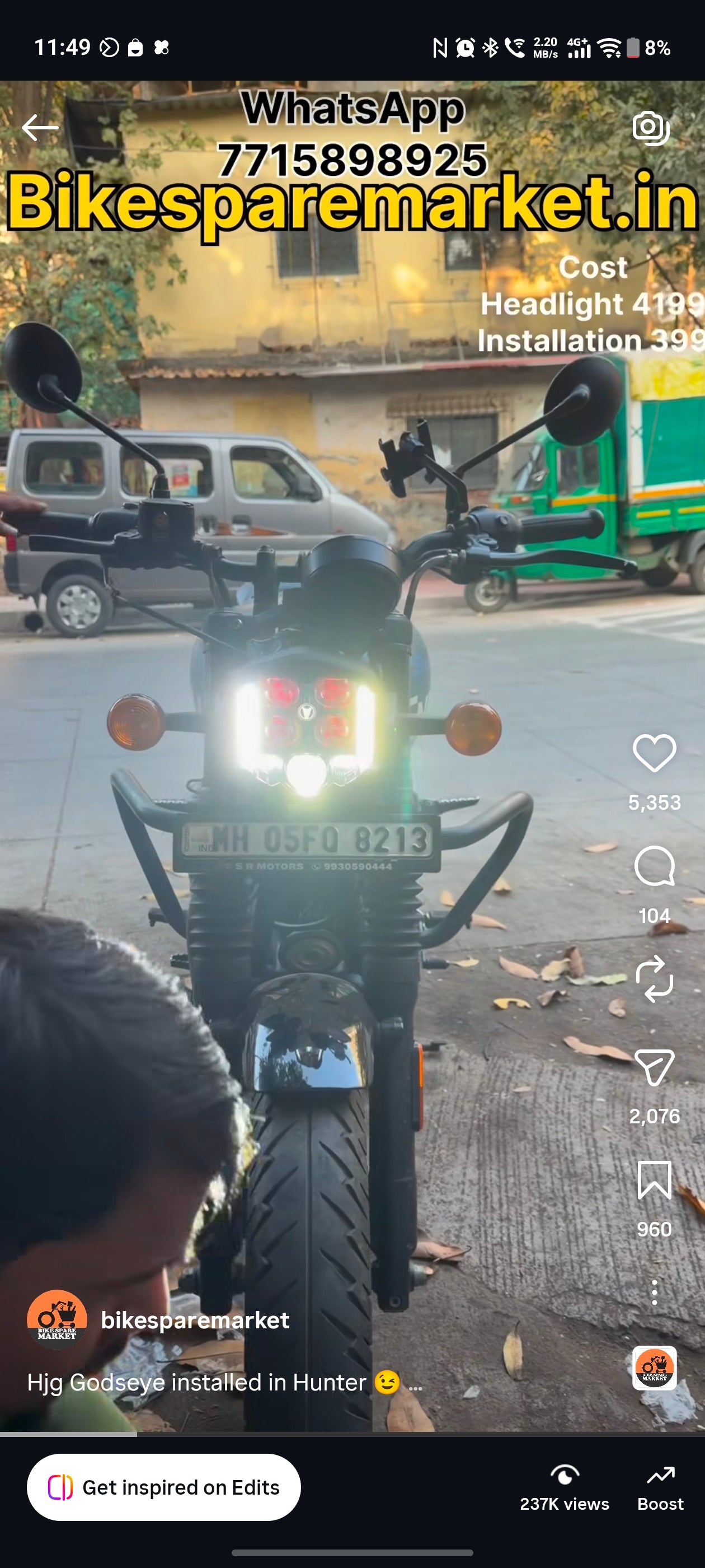 HJG GOD'S EYE V2 5 LED 120W (6m Warranty)