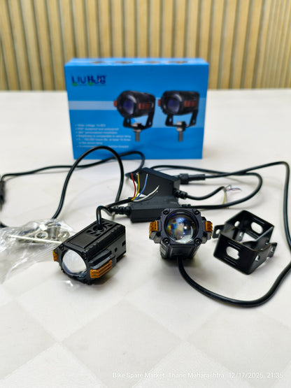 HJG SPACESHIP MINI V3 FOG LIGHT 80W WITH RED DRL ( 6M WARRANTY )