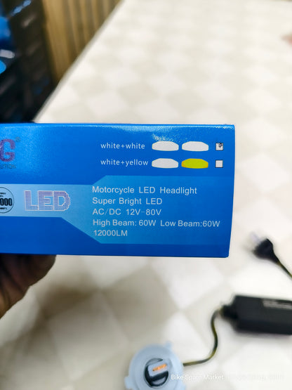 HJG M2 MINI J-J03 120W H4 HIGH 60W LOW 60W LED HEADLIGHT BULB ( 1 YEAR WARRANTY )