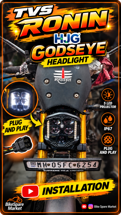 HJG GODS EYE V2 5 LED 90W low 120w high  (6m Warranty)