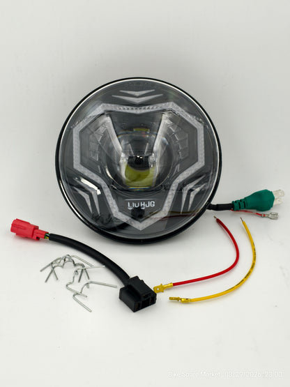 Honda CB350 , CB350 Dlx Pro , CB350c(Classic),CB350 Rs ,CB 350 Hiness H'ness , Hjg C292 108watt Prime Projector headlight ( full kit ) 6m Warranty