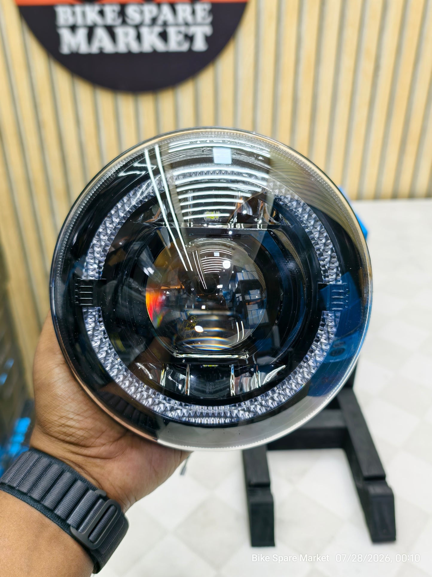 ( Meteor 350 Halogen ) HJG C-199 Projector Headlight 108watt High 58watt Low 50watt Full kit ( 6m Warranty )