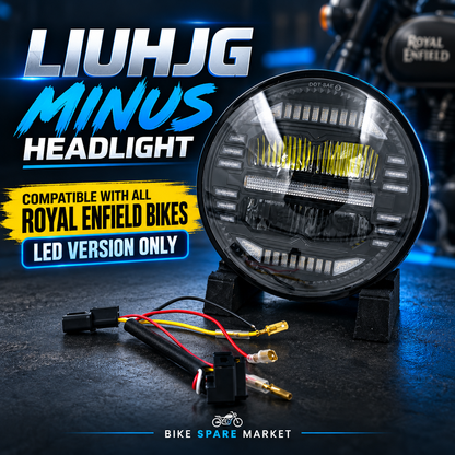 All Royal Enfield Bikes ( LED Version Only ) HJG MINUS HEADLIGHT UPGRADE VERSION 75W HIGH 50W LOW 25W ( 6M WARRANTY )