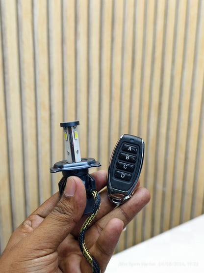 HJG M3 MINI 120W REMOTE H4 HEADLIGHT BULB (6M WARRANTY )