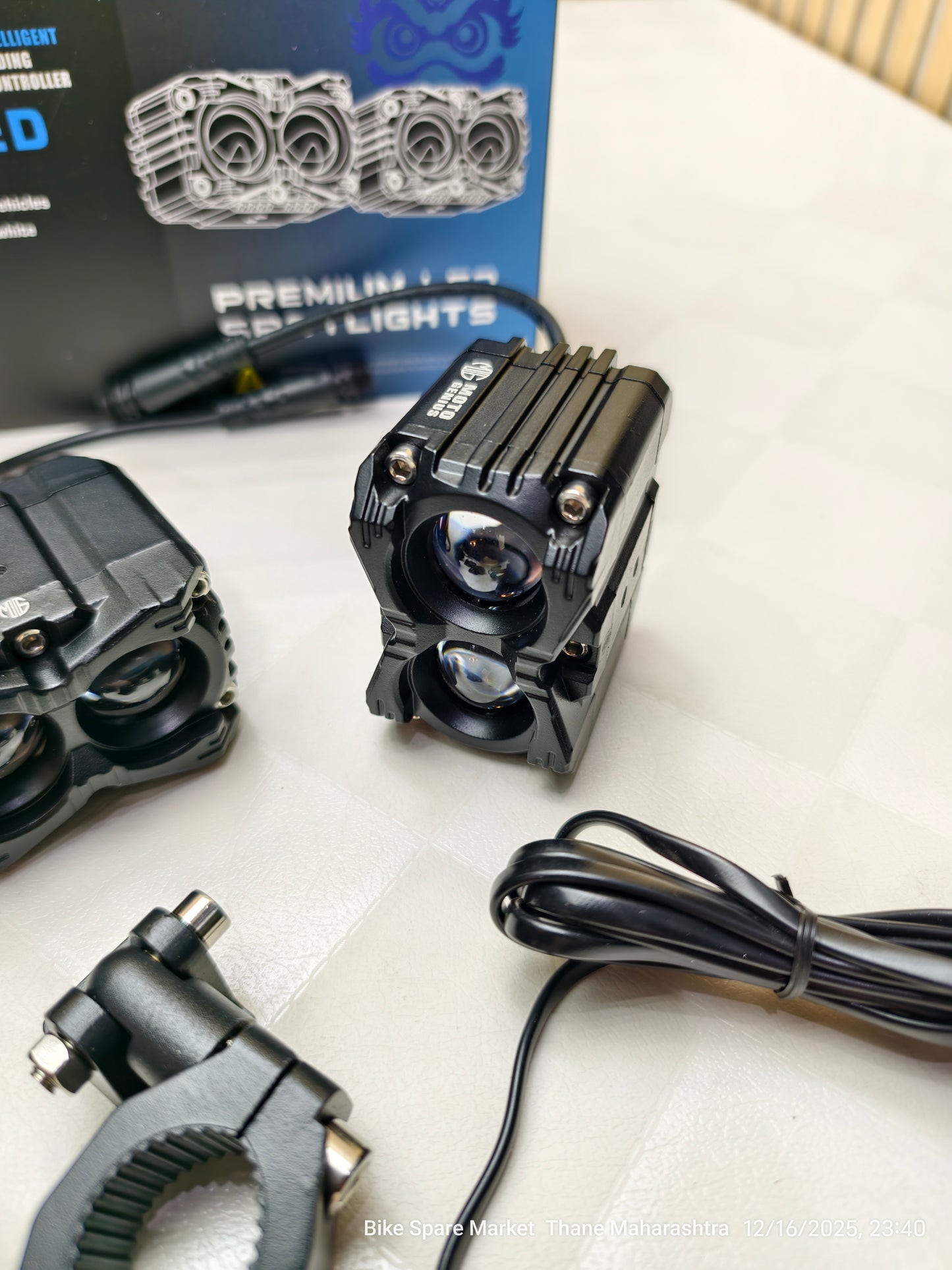 Moto Genius MK05 Fog Light With Harness Full Kit ( 6m Warranty ) Red DRL