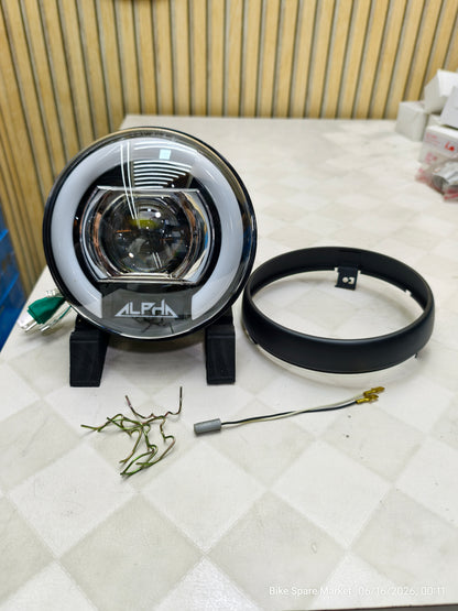 ( Hunter Halogen Version ) Hjg Alpha Headlight Full Kit ( fog light , rim , parking Coupler , Lock ) ( 6m Warranty )