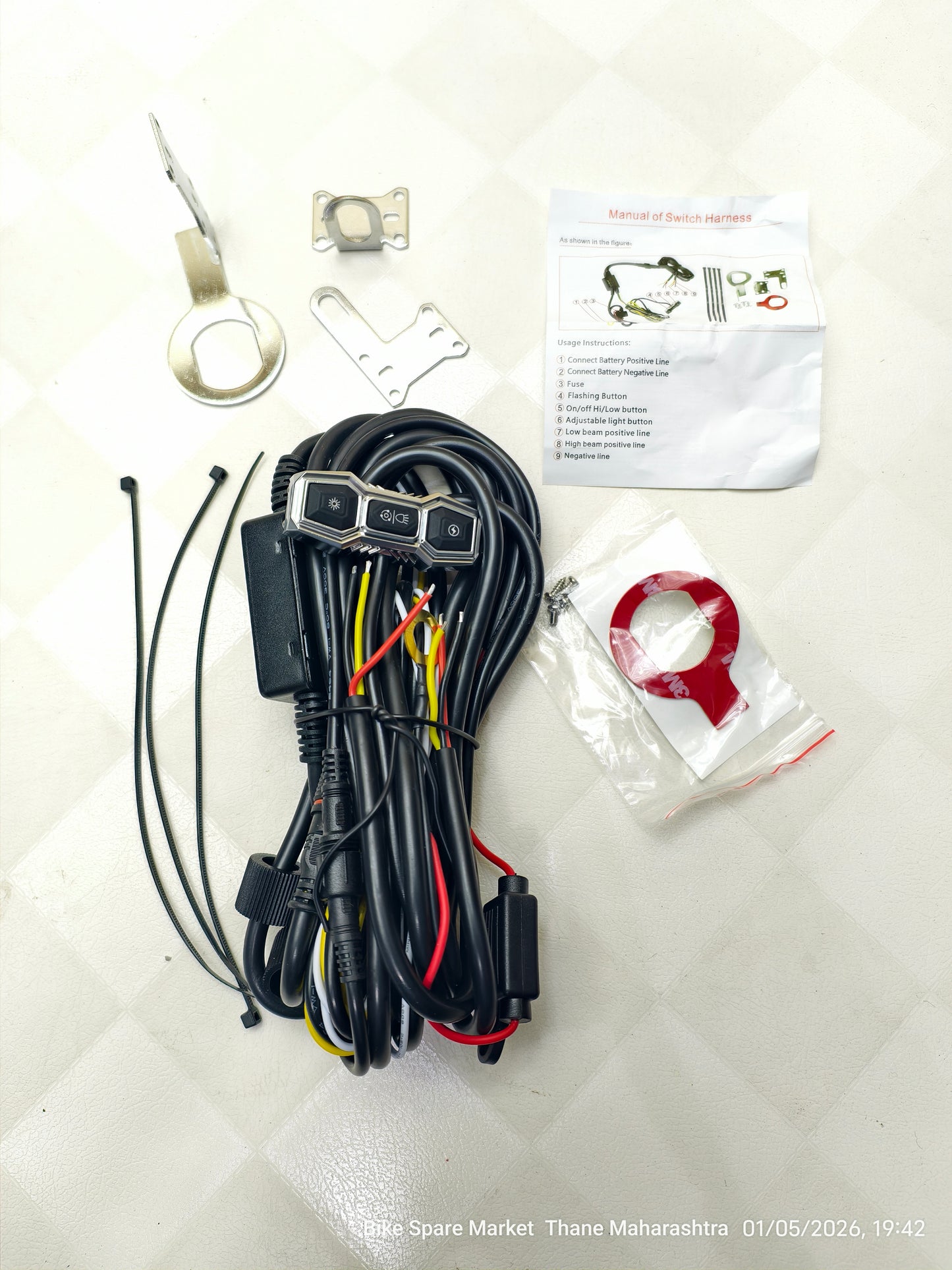 HjG Dimmer Harness (3Wire) Support Upto 180w (6M Warranty)