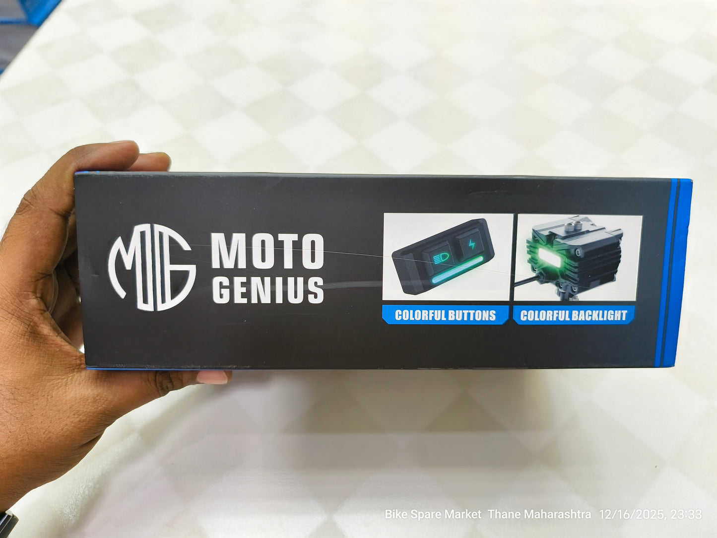 Moto Genius MK05 Fog Light With Harness Full Kit ( 6m Warranty ) Red DRL