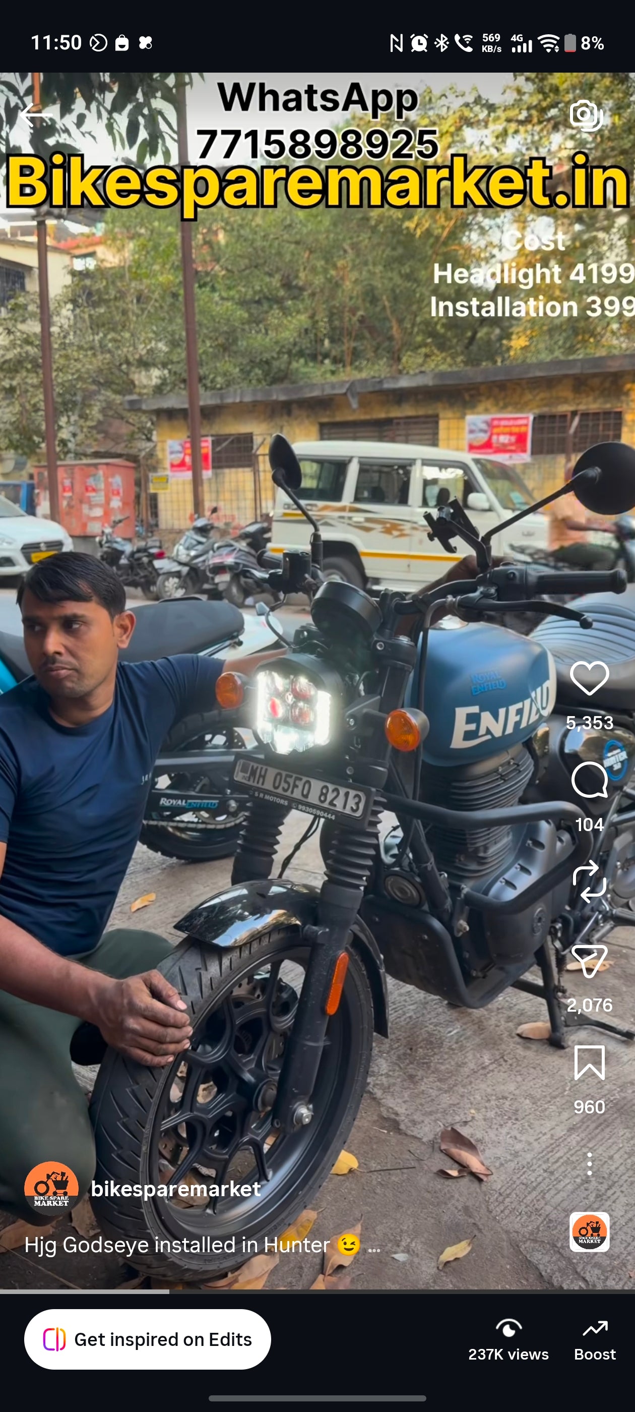 HJG GOD'S EYE V2 5 LED 120W (6m Warranty)