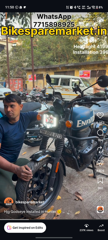 HJG GOD'S EYE V2 5 LED 120W (6m Warranty)