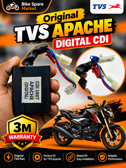 Original TVS Apache Digital CDI 3m Warranty