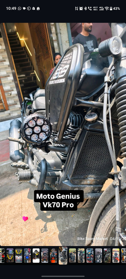 Moto Genius VK 70 Pro 160W DRL With Harness Full kit