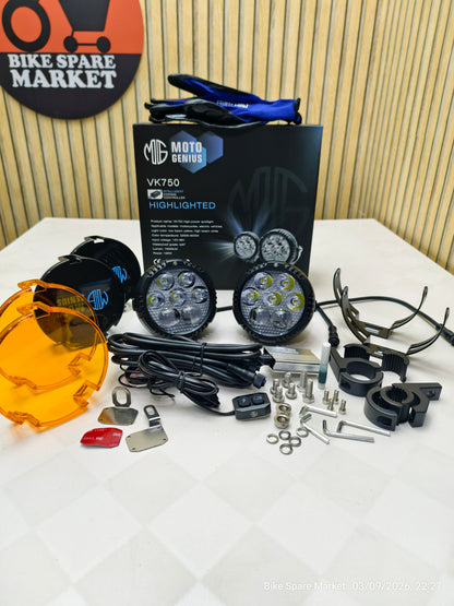Moto Genius Vk750 120w Spot + Spread With Harness Full kit