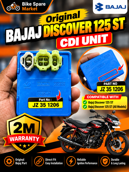 Original Bajaj Discover 125 ST (Part No JZ351206) Cdi 2m Warranty