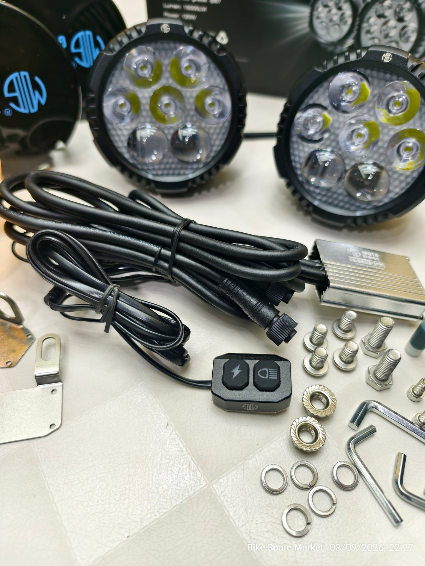 Moto Genius Vk750 120w Spot + Spread With Harness Full kit