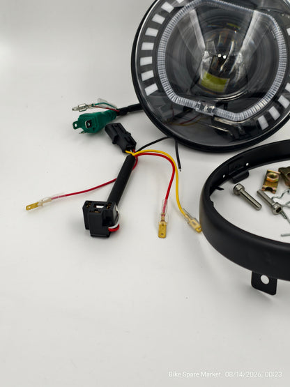 ( Himalayan 452 , GUERRILLA 450 ) HJG Dragon C227 108 Watt ( Full Kit , Ring , Coupler , Headlight , Nut Bolt )( 6m Warranty )